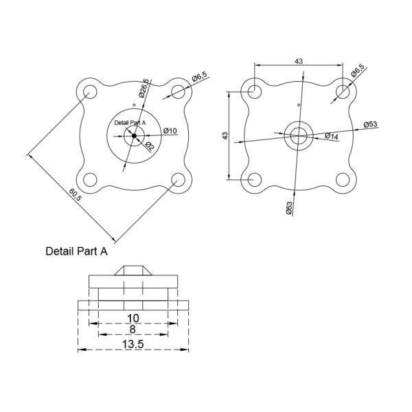 Комплект для ремонта диафрагмы для 3/8