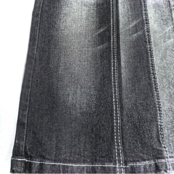 11.3 oz de algodón negro tejido de denim para hombre jeans 160cm