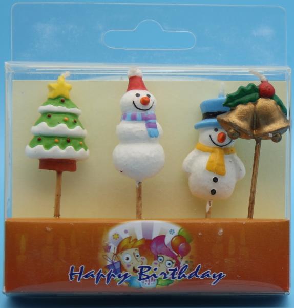 Paraffin Wax Special Shaped Birthday Candles For Christmas Decor Odorless