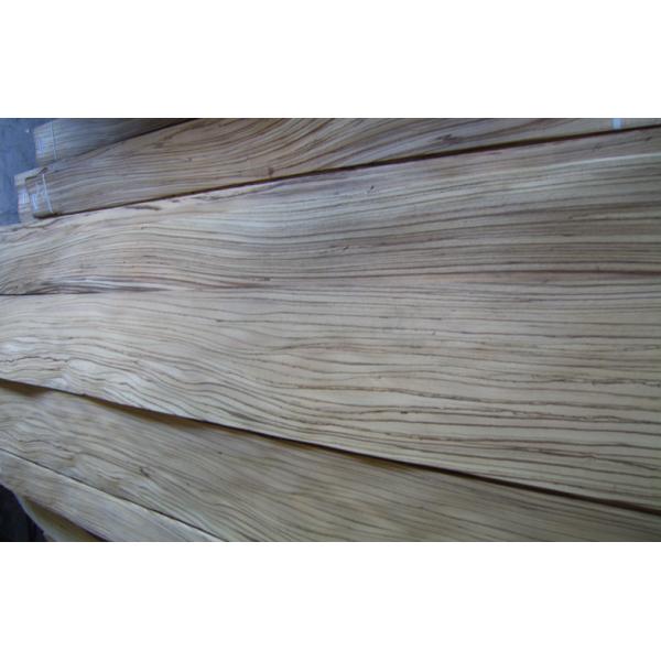 Natural Zebrano Quarter Cut Plywood Veneer , 0.45mm Thickness