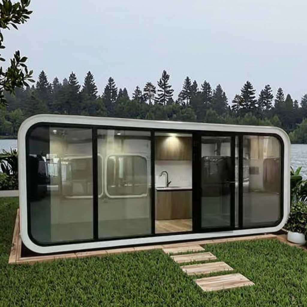 Waterproof Prefab Tiny Container House Made China Movable Office Cabin for Hotels Unused Land Wooden Houses for Villas Steel
