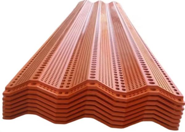 Perforated Aluminium Windbreak Panels Zip Ties Installation Outdoor Protection