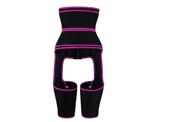 Neoprene 3 In 1 Waist And Thigh Trimmer Booty Sculptor Pink Three Thigh Belts