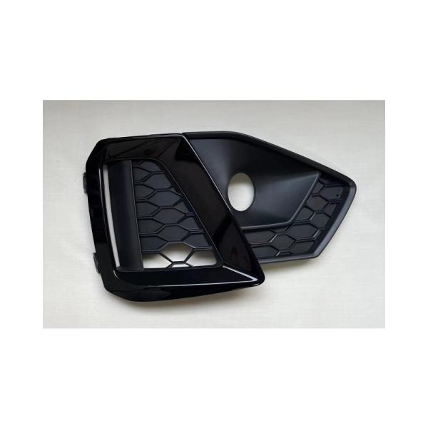 Car Front Fog Light Fog Lamp Grille Grill Cover for Audi B9 Sports Type 2020 8WD