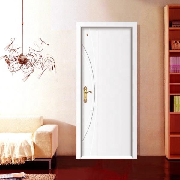 Modern Interior Finished Melamine Wooden Door 2.1m Height Waterproof