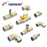 Fittings para tuberías de cobre de capas múltiples Pex Al Pex Fittings para tuberías de gas de prensa