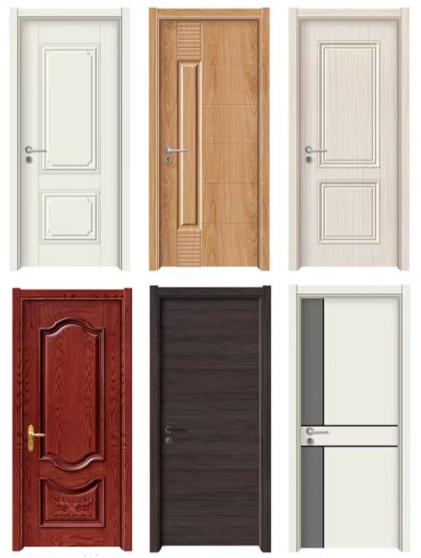 Modern Custom Design Well Sealed Solid Wood Door for House Entrance and Private Villa Solid Wood Interior Door