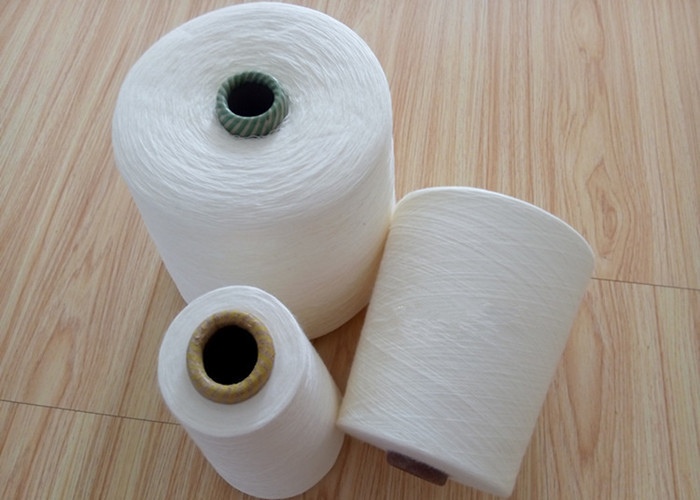 Raw White 33S /3 Acrylic Knitting Yarn , High Tenacity Ring Spun Acrylic Solid Yarn