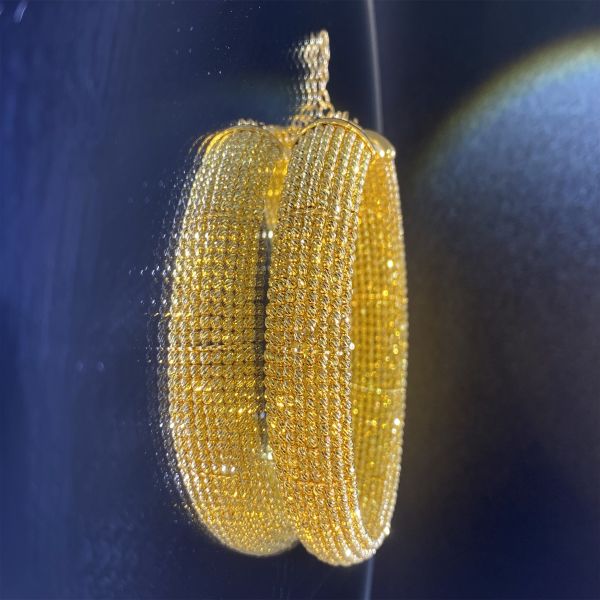 Delicate 18K Gold Plumeria Stud Earrings