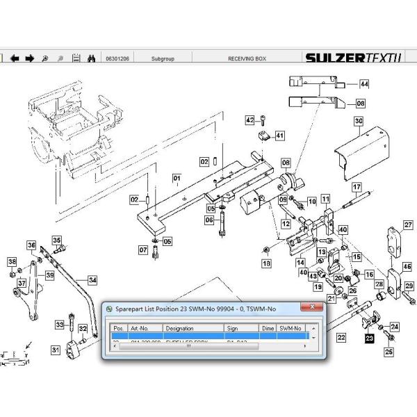 Части тени ракеты запасных частей P7200HP P7300 машинного оборудования ткани Sulzer P7100 P7150