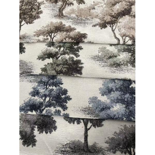 Tear Resistant Stripe Style Jacquard Upholstery Fabric Chenille sofa fabric