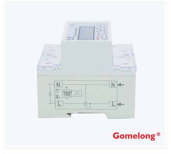 DDS5558 Single Phase Din rail Remote control Modbus Energy Meter With Relay