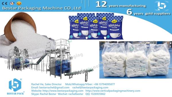 Granulated white sugar 1000g PE pouch automatic weighing and packaging machine