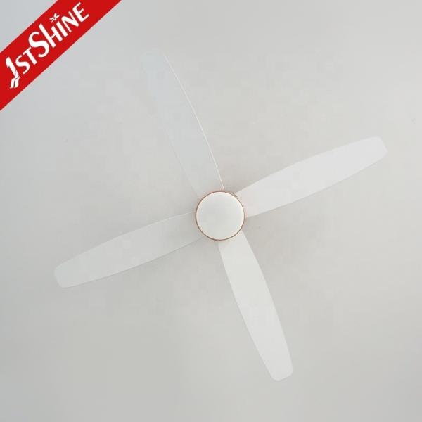 Design moderno 6 velocidades MDF lâminas Ventilador de teto Luz cor rosa-ouro e baixo perfil
