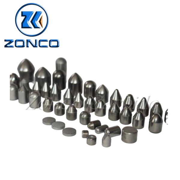 OEM High Resistance Tungsten Carbide Teeth / Cemented Carbide Tips