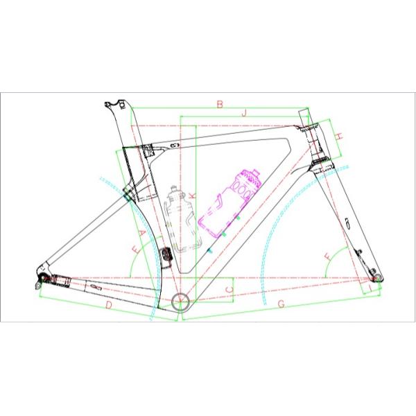 High Modulus Carbon Fiber Road Bike RETROSPEC 24 Bike Speed Multi Colors