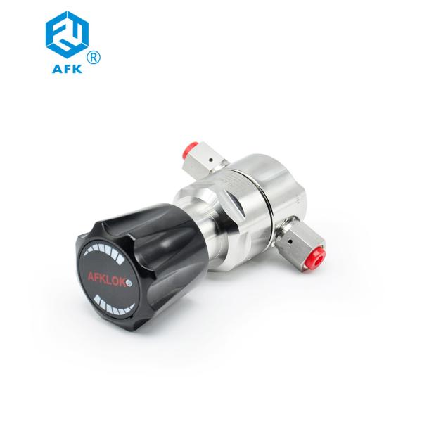 Stainless Steel 316L 1/4 VCR Pressure Regulator 0.09 CV 600psig - 3500psig