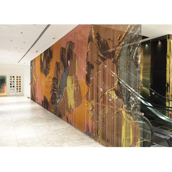 Высота занавеса двери 2.2m украшения коридора алюминиевая цепная