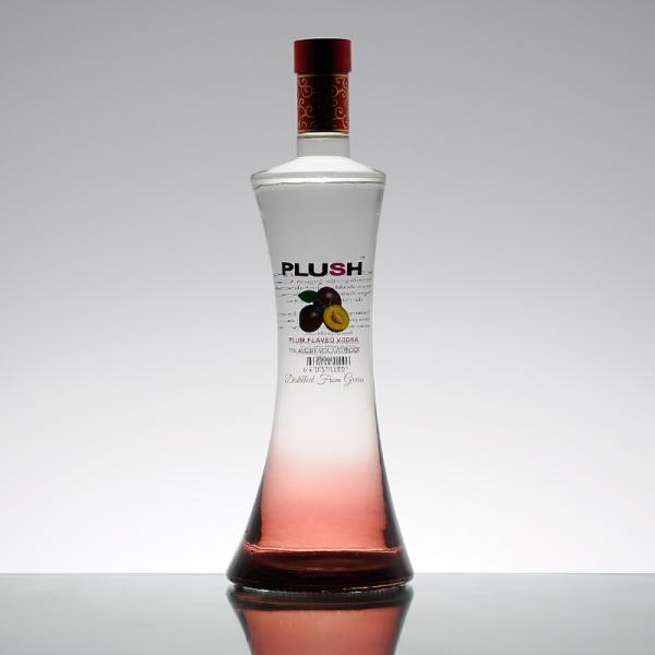 Unique Guitar Shape Customized Glass Bottle for Spirits Screen Printing Material