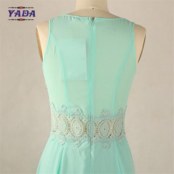 Мода кружевная ткань летний дизайнер один кусок вечеринки Китай женщина шифон платье большого размера с высоким качеством