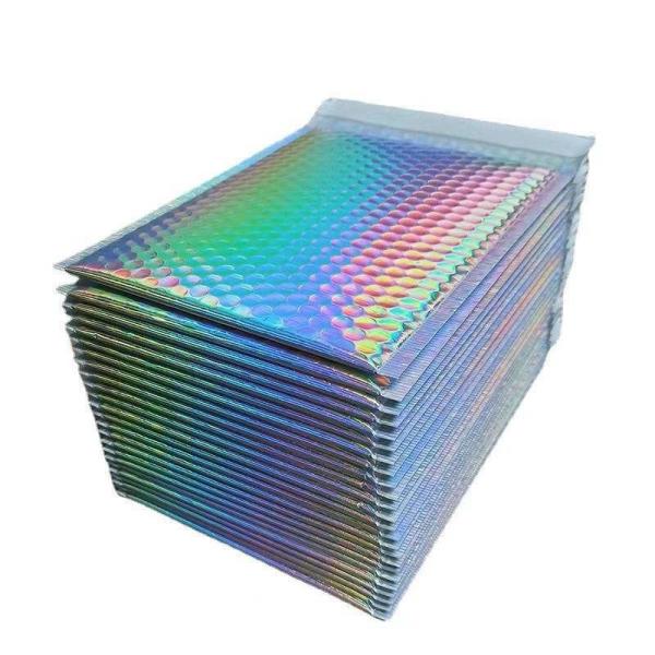 Antiwear Metallic Poly Bubble Mailer Bag Nontoxic Lightweight