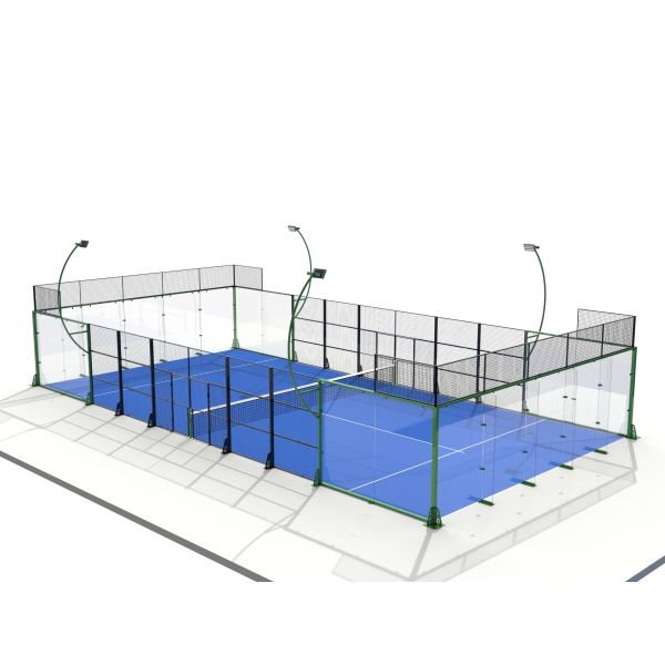 Outdoor Panoramic Glass Padel Court for Clubs & Sports Facilities