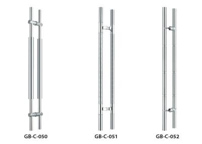 H Shape Stainless Steel Tube Handles Fashionable Design For Office Glass Doors