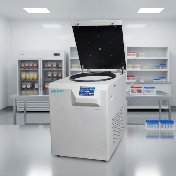 4x1000ml Swing Rotor Floor Standing Centrifuge Vertical Large Capacity for Bacterial Spores Purification Laboratory Use
