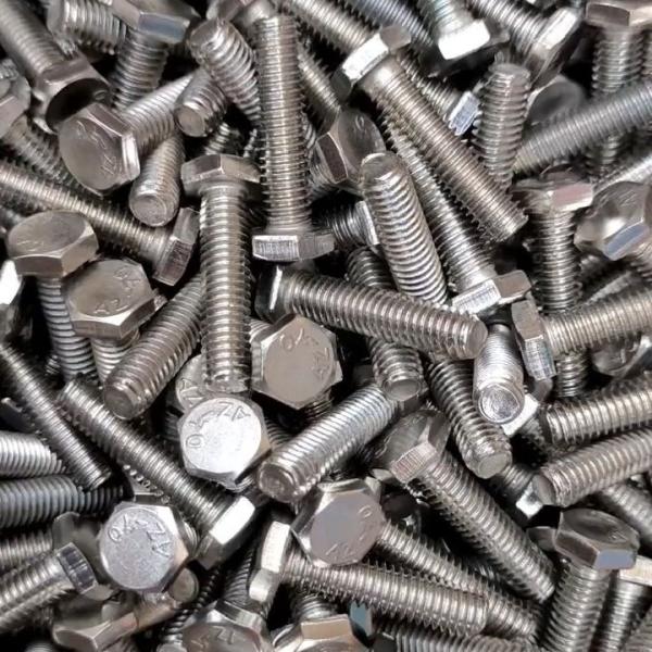 NXF ASTM A240 316Ti/0Cr18Ni12Mo2Ti  Diameter M20 Length 20MM Grade D6 Bolts Stainless Steel 316Ti Hex Head Bolts