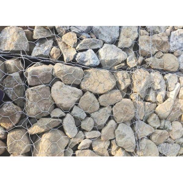 Rocks Filled River Control Galvanized Gabion Mesh