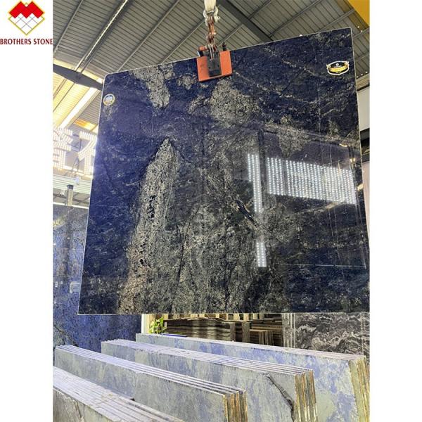 Modern Design Luxury Elegant Brazil Dream Sapphire Blue Stone Backlit Labradorite Blue Granite