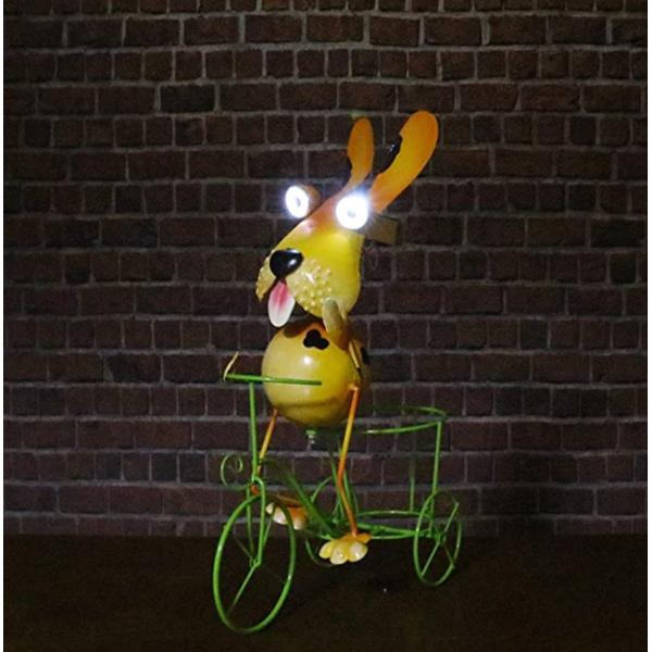 Metal Art IP44 Dog Animal Shaped Solar Garden Lights