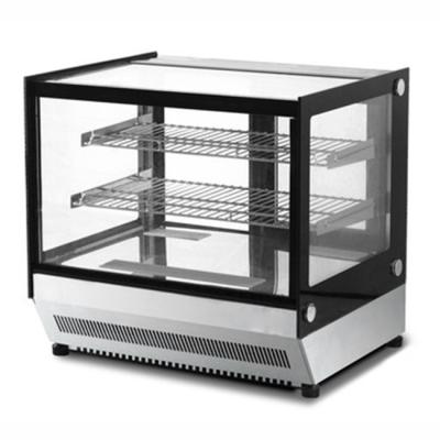 A bancada comercial refrigerou a vitrina 160L da padaria com luz do diodo emissor de luz