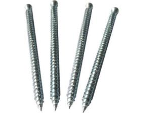Sturdy Flat Head Concrete Screws , Roofing Fasteners Screws Plain Surface