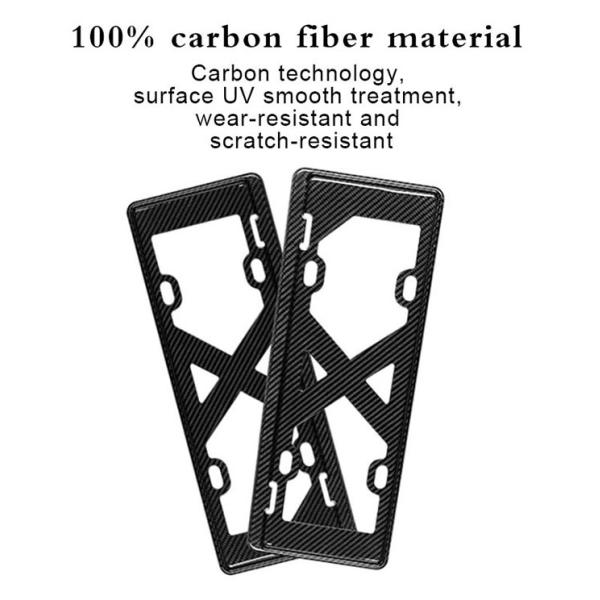 Рамка номерного знака волокна углерода роскошного автомобиля лоснистая 310*160mm