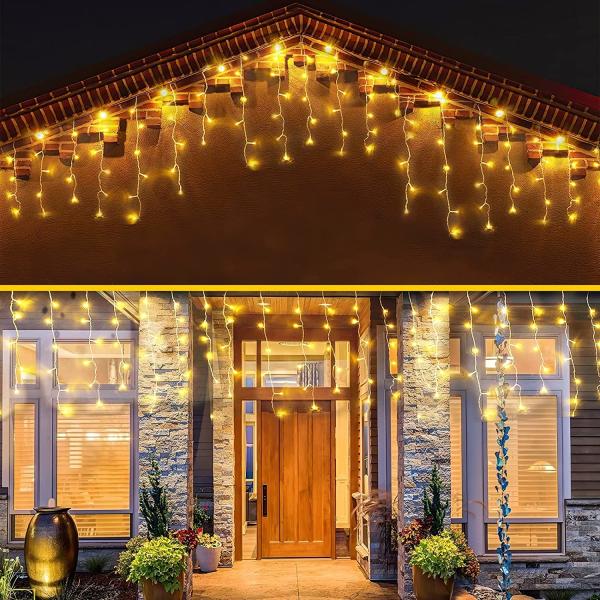House Decor Indoor LED Icicle Lights 110V 1000 Warm White Fairy Lights 100m Length