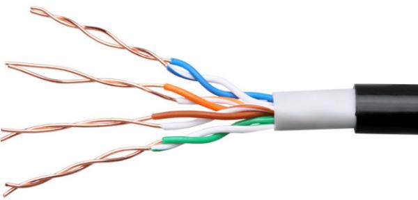 305 Meters Network Fiber Cable , Unshielded Twisted Pair Cable 0.5mm Diameter