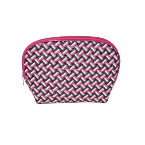 Promotional Printed Cotton Cosmetic Bags , Silk - Screen Makeup Brush Bag