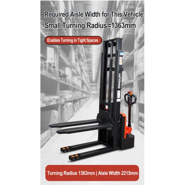 Model QDA15EL03 1.5 Ton Strong Capacity Walkie Fully Electric Stacker