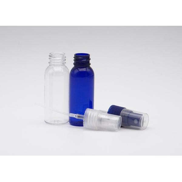 Cilindro plástico de la niebla 50ml de la botella fina vacía azul del espray