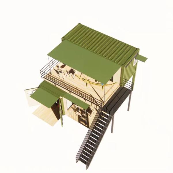 20 pies o 40 pies plegable Puerto Rico vivienda de lujo paquete plano contenedor de envío Casas modulares Prefabricadas Casa prefabricada