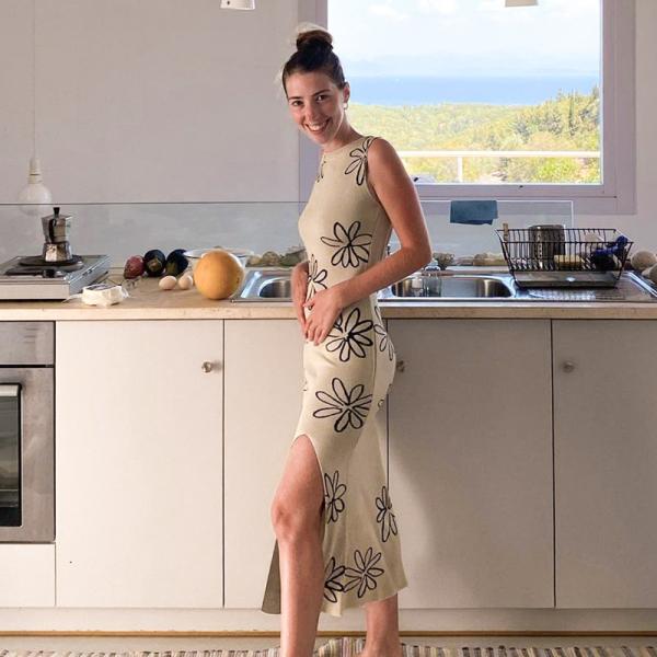 Sleeveless Open Back Summer Maxi Dress