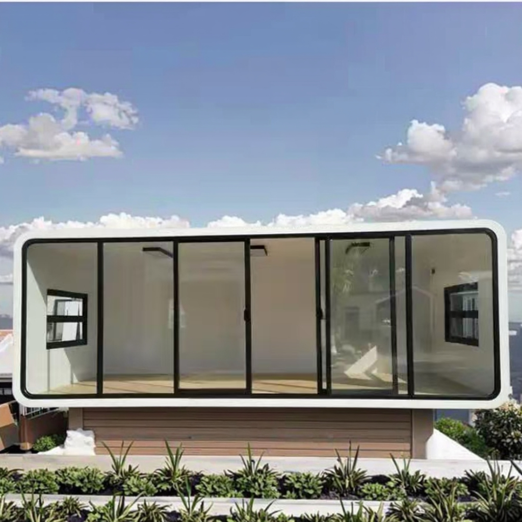 Luxury Portable Steel Structure Container House Pods Smart Office Cabin Concept for Tiny Home  Modular Tiny House
