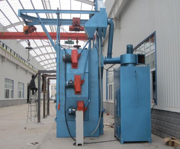 Spinner Hanger Shot Blasting Machines , Blast Cleaning Machine Compact Structure
