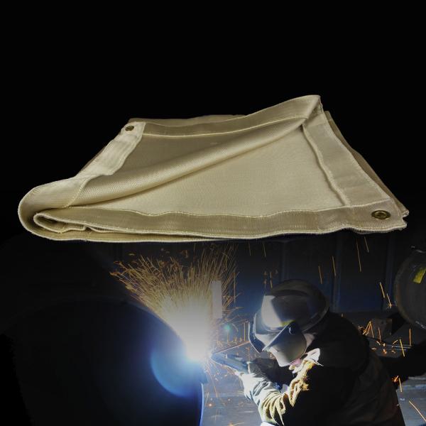 Couverture de soudage en fibre de verre résistant au feu à 550 °C résistant à la chaleur