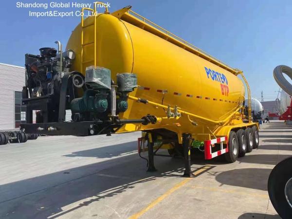 4-Axle Cement Bulker Trailer 40-80t Capacity ECE CE Certified
