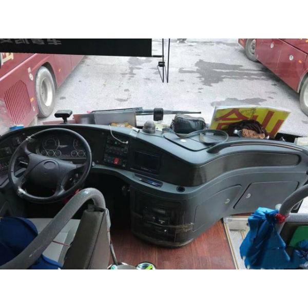 Autobús usado kilómetro bajo usado marca del pasajero del motor de Yuchai del chasis del saco hinchable de los asientos del bus turístico HFF6909 38 de Ankai para África