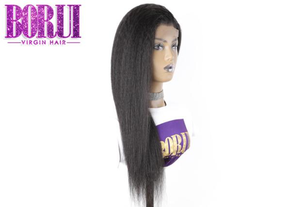 Swiss Lace Full Lace Human Wigs Glueless Kinky Straight Wig Dyed Bleach