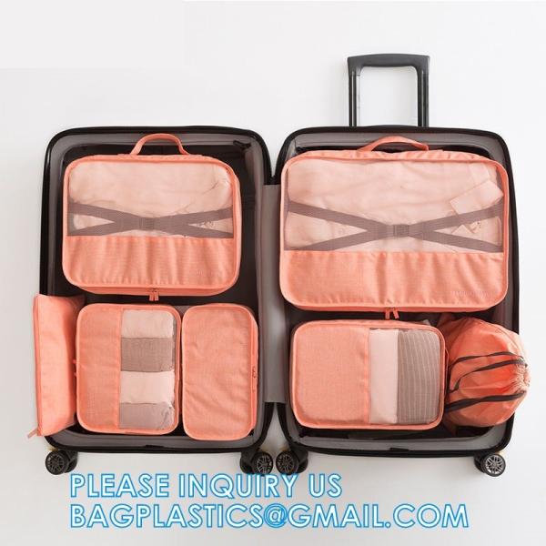 Packing Cubes Travel Luggage Organizers With Laundry Bag,Shoe Bag And Toitetrybag, Luggage For Carry On Suit