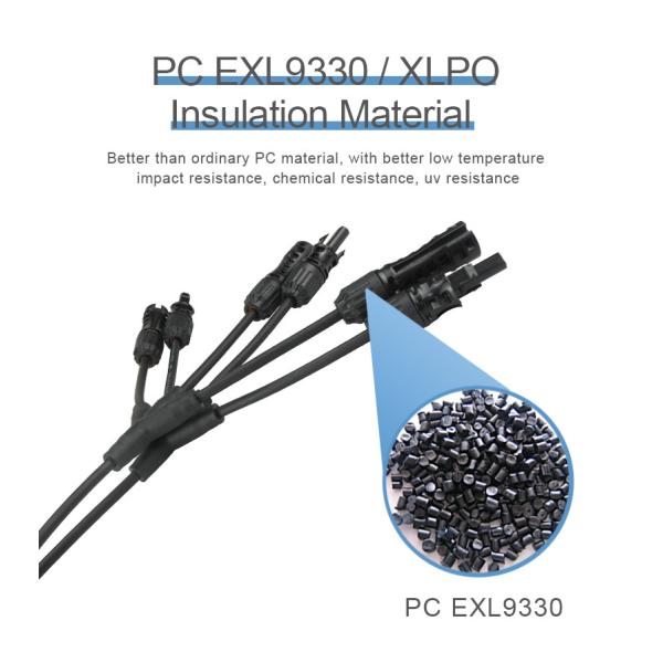Conectores solares de 3 ramas 25A 3Y para el sistema de alimentación del módulo